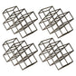 Tabletop Glam Style Wine Rack Metal Wine Bottle Rack for Living Room 16"L x 7"W x 11"H Black 4 Piece Set Clearhalo 'furn' 'furn_wine_racks' 'Furniture' 'Kitchen & Dining Furniture' 'Wine Racks' 'wine_racks' 6844981