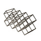 Tabletop Glam Style Wine Rack Metal Wine Bottle Rack for Living Room 21"L x 7"W x 11"H Black 1 Piece Clearhalo 'furn' 'furn_wine_racks' 'Furniture' 'Kitchen & Dining Furniture' 'Wine Racks' 'wine_racks' 6844984