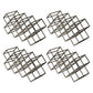 Tabletop Glam Style Wine Rack Metal Wine Bottle Rack for Living Room 21"L x 7"W x 11"H Black 4 Piece Set Clearhalo 'furn' 'furn_wine_racks' 'Furniture' 'Kitchen & Dining Furniture' 'Wine Racks' 'wine_racks' 6844986