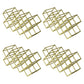 Tabletop Glam Style Wine Rack Metal Wine Bottle Rack for Living Room 21"L x 7"W x 11"H Gold 4 Piece Set Clearhalo 'furn' 'furn_wine_racks' 'Furniture' 'Kitchen & Dining Furniture' 'Wine Racks' 'wine_racks' 6844989