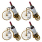 Glam Tabletop Wine Rack Metal Wine Bottle & Glass Rack for Living Room Gold 4 Piece Set Clearhalo 'furn' 'furn_wine_racks' 'Furniture' 'Kitchen & Dining Furniture' 'Wine Racks' 'wine_racks' 6845015