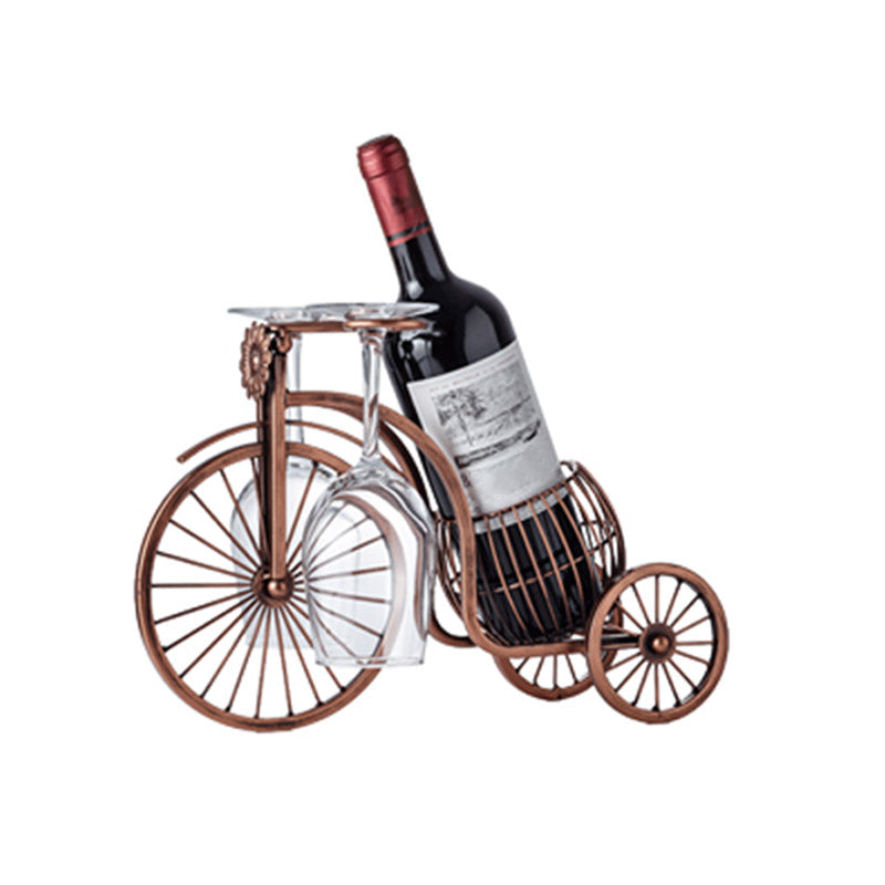 Glam Tabletop Wine Rack Metal Wine Bottle & Glass Rack for Living Room Clearhalo 'furn' 'furn_wine_racks' 'Furniture' 'Kitchen & Dining Furniture' 'Wine Racks' 'wine_racks' 6845020