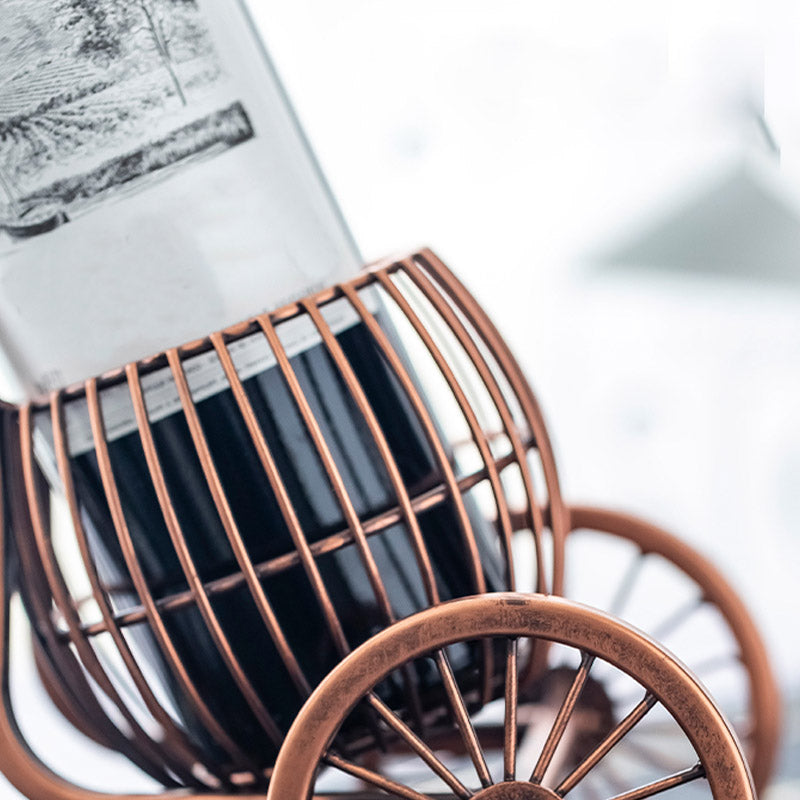 Glam Tabletop Wine Rack Metal Wine Bottle & Glass Rack for Living Room Clearhalo 'furn' 'furn_wine_racks' 'Furniture' 'Kitchen & Dining Furniture' 'Wine Racks' 'wine_racks' 6845024