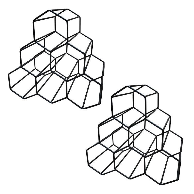 Portabottiglie in metallo con piano glam in metallo per soggiorno per soggiorno