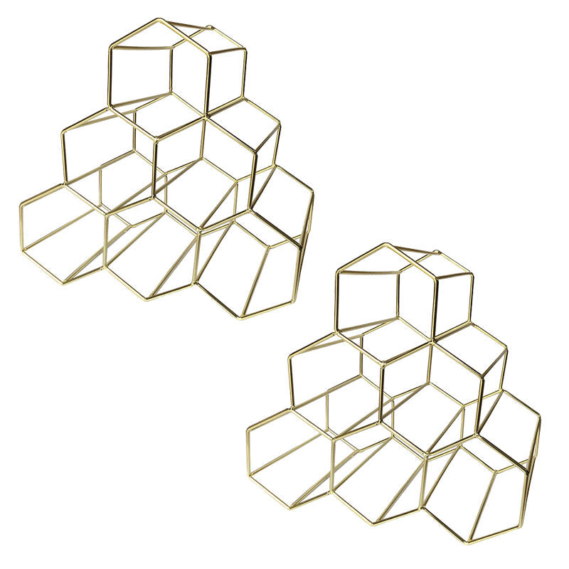 Pitch de botella de vino de vinos Glam de encimera Glam Rack para sala de estar para sala de estar