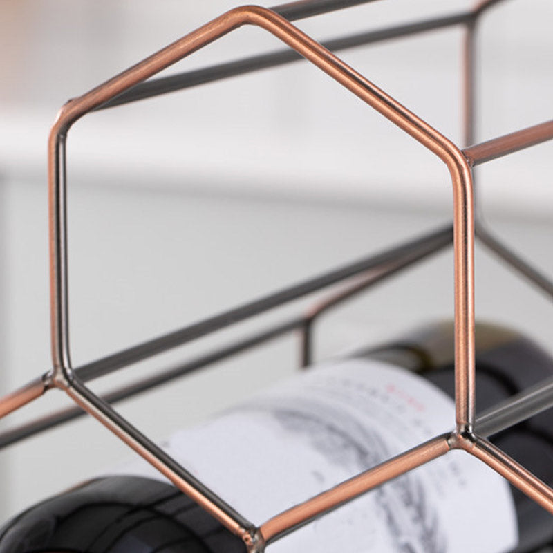 Portabottiglie in metallo con piano glam in metallo per soggiorno per soggiorno