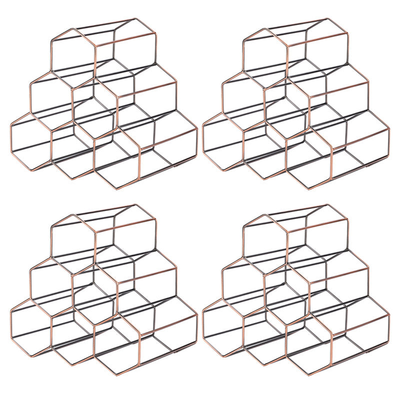 Portabottiglie in metallo con piano glam in metallo per soggiorno per soggiorno