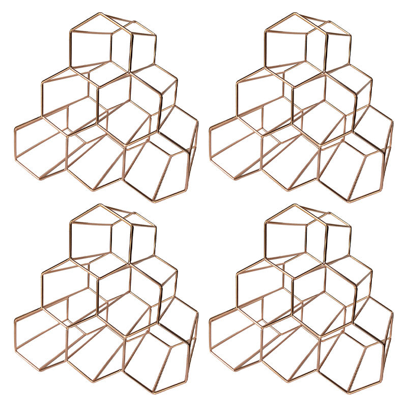 Pitch de botella de vino de vinos Glam de encimera Glam Rack para sala de estar para sala de estar