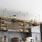Glam Hanging Wine Rack Metal Wine Bottle & Glass Rack for Living Room Clearhalo 'furn' 'furn_wine_racks' 'Furniture' 'Kitchen & Dining Furniture' 'Wine Racks' 'wine_racks' 6845052