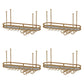 Glam Hanging Wine Rack Metal Wine Bottle & Glass Rack for Living Room 47"L x 14"W x 18"H Gold 4 Piece Set Clearhalo 'furn' 'furn_wine_racks' 'Furniture' 'Kitchen & Dining Furniture' 'Wine Racks' 'wine_racks' 6845078