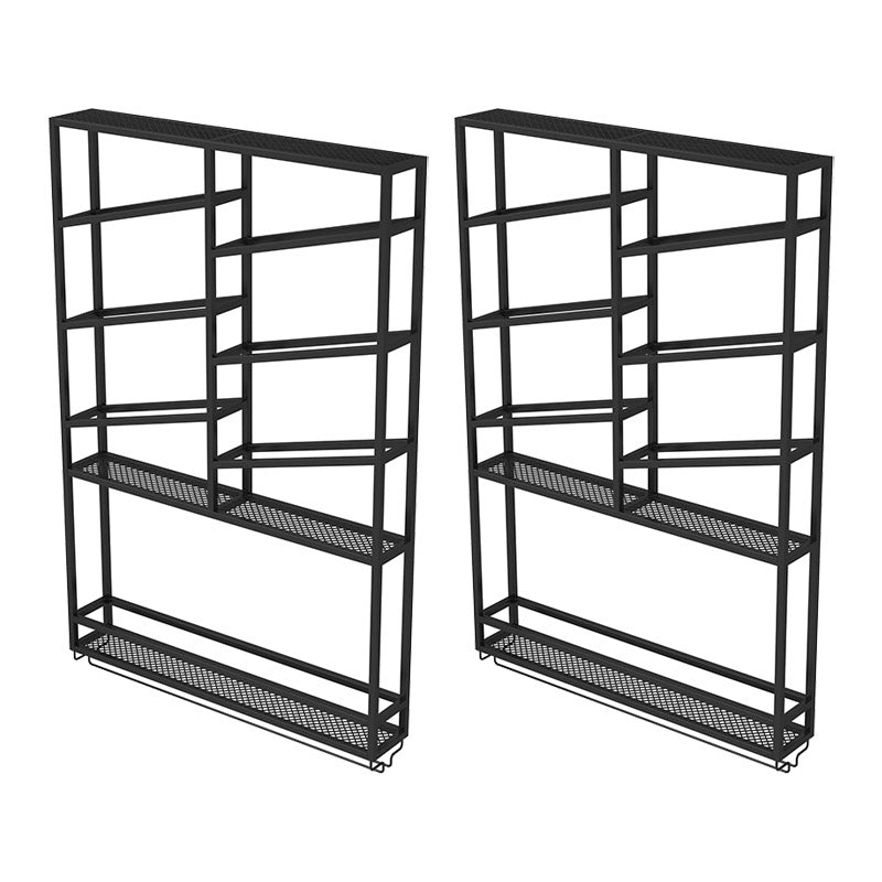 メタルワインラックワイン壁に取り付けられたボトルとガラスラックは、ダイニングルーム用の光なし