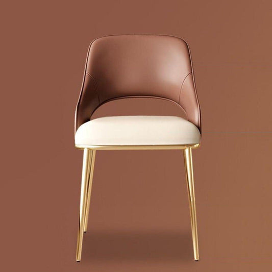 Sedia da cucina glam gambe oro gambe interni aperti braccio da sala da pranzo