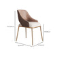Glam Kitchen Chair Gold Legs Indoor Open Back Dining Arm Chair