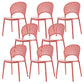 Plastic Dining Chair Modern Style Open Back Dining Side Chair