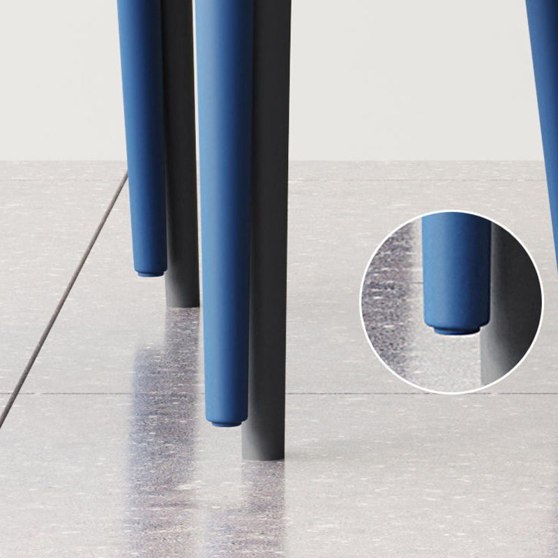 Sedia da pranzo in plastica in plastica in plastica moderna sedia laterale aperto