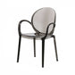 Home Dining Side Chair Kitchen Contemporary Plastic Dining Arm Chair