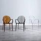 Home Dining Side Chair Kitchen Contemporary Plastic Dining Arm Chair