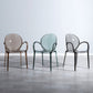 Home Dining Side Chair Kitchen Contemporary Plastic Dining Arm Chair