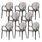 Home Dining Side Chair Kitchen Contemporary Plastic Dining Arm Chair