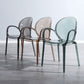 Home Dining Side Chair Kitchen Contemporary Plastic Dining Arm Chair
