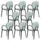 Home Dining Side Chair Kitchen Contemporary Plastic Dining Arm Chair