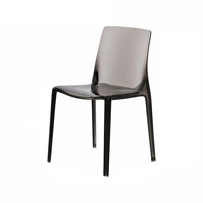 Kitchen Dining Side Chair Contemporary Plastic Dining Armless  Chair