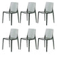 Kitchen Dining Side Chair Contemporary Plastic Dining Armless  Chair