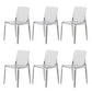Kitchen Dining Side Chair Contemporary Plastic Dining Armless  Chair