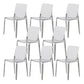 Kitchen Dining Side Chair Contemporary Plastic Dining Armless  Chair