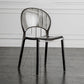 Open Back Dining Side Chair Contemporary Plastic Dining Chair