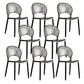 Open Back Dining Side Chair Contemporary Plastic Dining Chair
