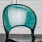 Open Back Dining Side Chair Contemporary Plastic Dining Chair