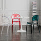 Open Back Dining Side Chair Contemporary Plastic Dining Chair