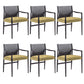 Dining Room Industrial Dining Chair Upholstered Solid Wood Side Chair With Arms 6 Piece Set Clearhalo 'Dining Chairs' 'Dining Tables & Seating' 'dining_chair' 'furn' 'furn_dining_chair' 'Furniture' 'Kitchen & Dining Furniture' 6845884