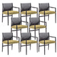 Dining Room Industrial Dining Chair Upholstered Solid Wood Side Chair With Arms 8 Piece Set Clearhalo 'Dining Chairs' 'Dining Tables & Seating' 'dining_chair' 'furn' 'furn_dining_chair' 'Furniture' 'Kitchen & Dining Furniture' 6845886