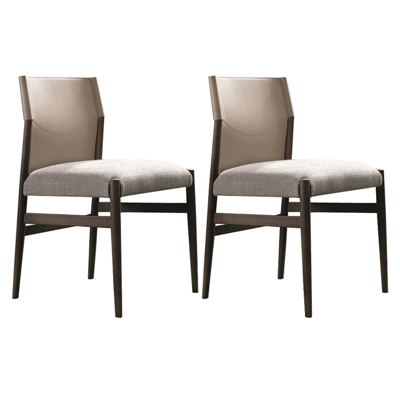 Dining Room Industrial Dining Chair Upholstered Solid Wood Side Chair Armless 2 Piece Set Clearhalo 'Dining Chairs' 'Dining Tables & Seating' 'dining_chair' 'furn' 'furn_dining_chair' 'Furniture' 'Kitchen & Dining Furniture' 6845887