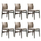 Dining Room Industrial Dining Chair Upholstered Solid Wood Side Chair Armless 6 Piece Set Clearhalo 'Dining Chairs' 'Dining Tables & Seating' 'dining_chair' 'furn' 'furn_dining_chair' 'Furniture' 'Kitchen & Dining Furniture' 6845891