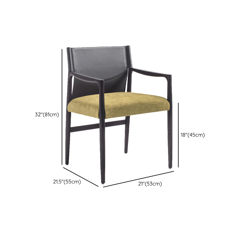 Dining Room Industrial Dining Chair Upholstered Solid Wood Side Chair Clearhalo 'Dining Chairs' 'Dining Tables & Seating' 'dining_chair' 'furn' 'furn_dining_chair' 'Furniture' 'Kitchen & Dining Furniture' 6845896