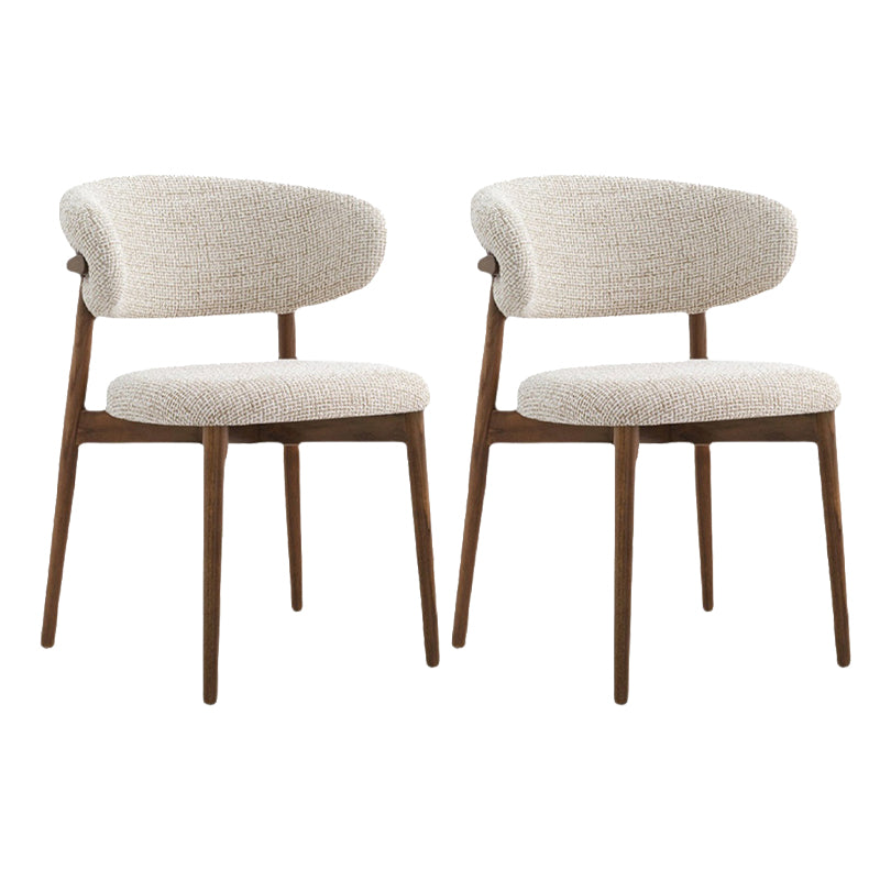 Silla de comedor contemporánea de madera sólida contemporánea para la parte posterior