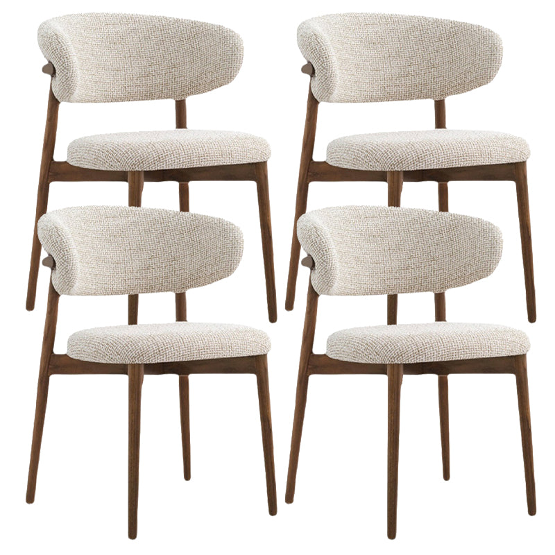 Silla de comedor contemporánea de madera sólida contemporánea para la parte posterior