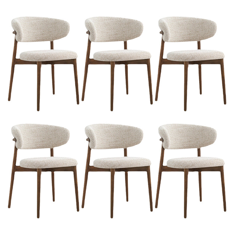 Silla de comedor contemporánea de madera sólida contemporánea para la parte posterior