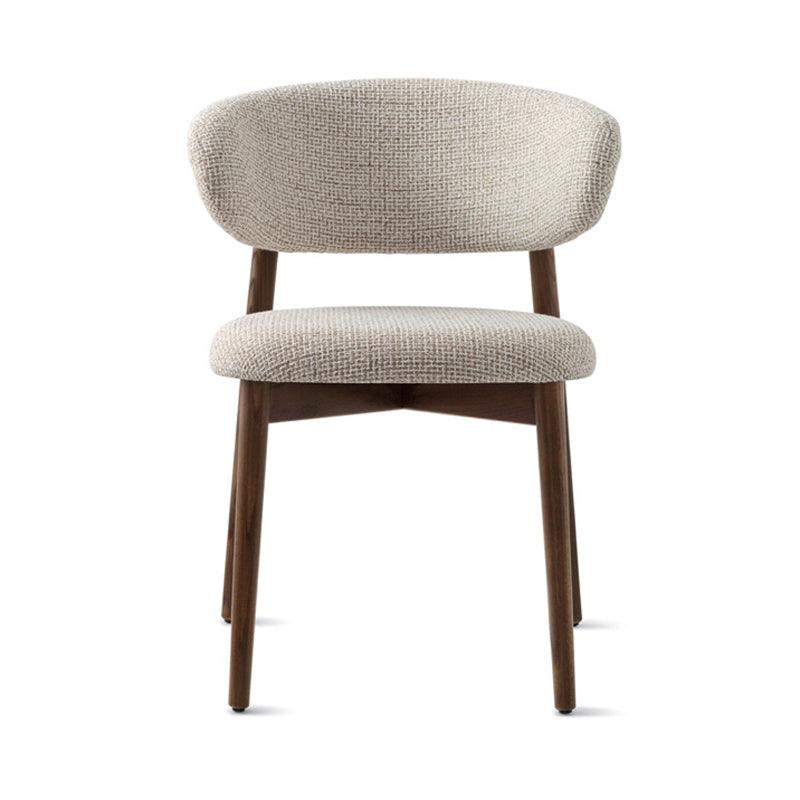 Silla de comedor contemporánea de madera sólida contemporánea para la parte posterior