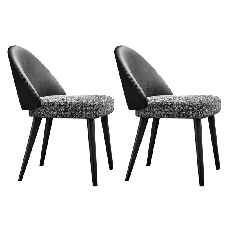 Home Industrial Ess Chair Küche Holz Essstuhl in schwarzen Beinen