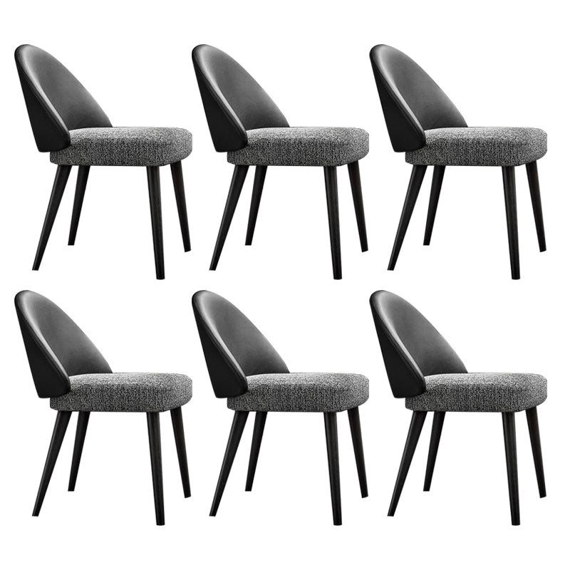 Home Industrial Ess Chair Küche Holz Essstuhl in schwarzen Beinen