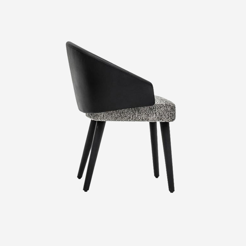 Home Industrial Ess Chair Küche Holz Essstuhl in schwarzen Beinen