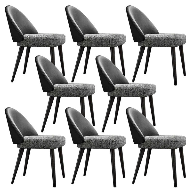 Home Industrial Ess Chair Küche Holz Essstuhl in schwarzen Beinen