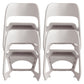 Open Back Dining Side Chair Contemporary Plastic Armless Chair White 4 Piece Set Clearhalo 'Dining Chairs' 'Dining Tables & Seating' 'dining_chair' 'furn' 'furn_dining_chair' 'Furniture' 'Kitchen & Dining Furniture' 6845995