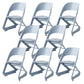 Open Back Dining Side Chair Contemporary Plastic Armless Chair Light Blue 8 Piece Set Clearhalo 'Dining Chairs' 'Dining Tables & Seating' 'dining_chair' 'furn' 'furn_dining_chair' 'Furniture' 'Kitchen & Dining Furniture' 6846002