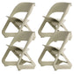 Open Back Dining Side Chair Contemporary Plastic Armless Chair Green 4 Piece Set Clearhalo 'Dining Chairs' 'Dining Tables & Seating' 'dining_chair' 'furn' 'furn_dining_chair' 'Furniture' 'Kitchen & Dining Furniture' 6846004