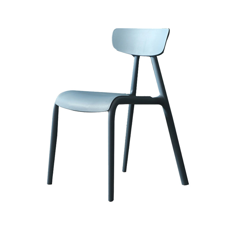 Kitchen Plastic Side Chair Modern Style Open Back Armless Chair Set Clearhalo 'Dining Chairs' 'Dining Tables & Seating' 'dining_chair' 'furn' 'furn_dining_chair' 'Furniture' 'Kitchen & Dining Furniture' 6846052